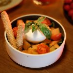 Salade melon basilic et Burrata
