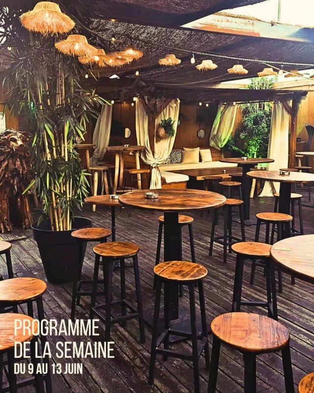 🌟 Plongez dans l'ambiance de la semaine prochaine ! 🌟

Du 9 au 13 juin, chaque soirée vous offre une ambiance différente 

MARDI, une ambiance Deep House Sunset, avec DJ Weber : Tattoo et Voyance pour parfaire le moment
MERCREDI, un retour dans les années 90-2000 avec DJ Bart
JEUDI, un voyage exotique Tropik Hall avec DJ Sam
VENDREDI, une vibe Urban & Funk avec DJ John Santi
SAMEDI, une soirée Généraliste & House, festive, avec DJ Tomix

Notre terrasse chaleureuse vous invite à la détente, tandis que l'intérieur vous plonge dans une ambiance plus festive. Tapas et cocktails exquis vous attendent, pour des soirées qui marient détente, fête et découverte.
Il y en a pour tous les goûts ! 🍹🎶

@revela_sens @lau_creart_tattoo @webermusic_ @djbart13 @djsam.off @johnsanti.mp3 @tomix.music.officiel 

Ô MA-YA BAR 🤩 
Réservations par sms 07.89.35.04.45 

#partage #convivialité #bardansant #barfestif #baracocktails